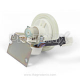 Back profile of Whirlpool washing machine pressure sensor with small wire connector