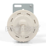 Close-up of LG washing machine pressure sensor with connector
