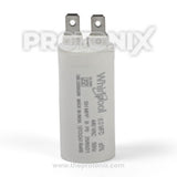 6 MFD capacitor for Whirlpool semi-automatic washing machine with connectors