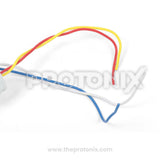 Colored wires of 9.5+4 MFD capacitor used in semi-automatic washing machine
