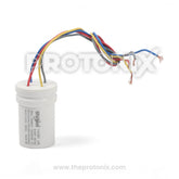 Whirlpool semi-automatic washing machine 11+6 MFD capacitor with colored wires and copper ends