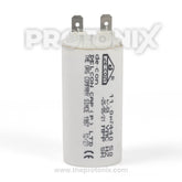 Front view of 11 MFD capacitor for fully automatic washing machine