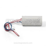 Side profile of 12+5 MFD capacitor for semi-automatic washing machine