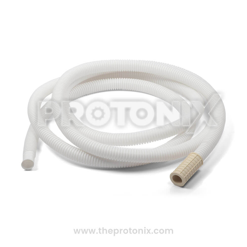 Front view of 3 meter inlet pipe for semi-automatic washing machine for water supply