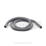 Front-load washing machine outlet hose in gray color