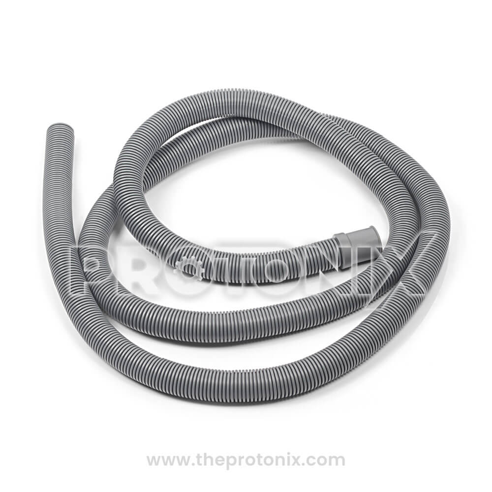 Flexible outlet hose 2 meter for machine drainage in front-load washing machine