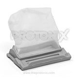 Close-up of lint filter for LG fully automatic washing machine