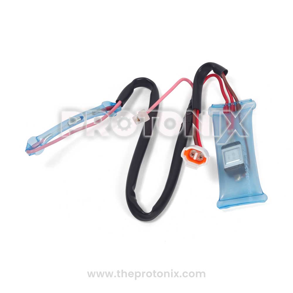 Bimetal wire for a Videocon refrigerator, laid out on a white background