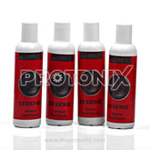 Bottle of descaling liquid for washing machine (Lyzene) shown with product label