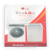 Box of descaling powder for front load & fully automatic washing machine (LG) with brand label
