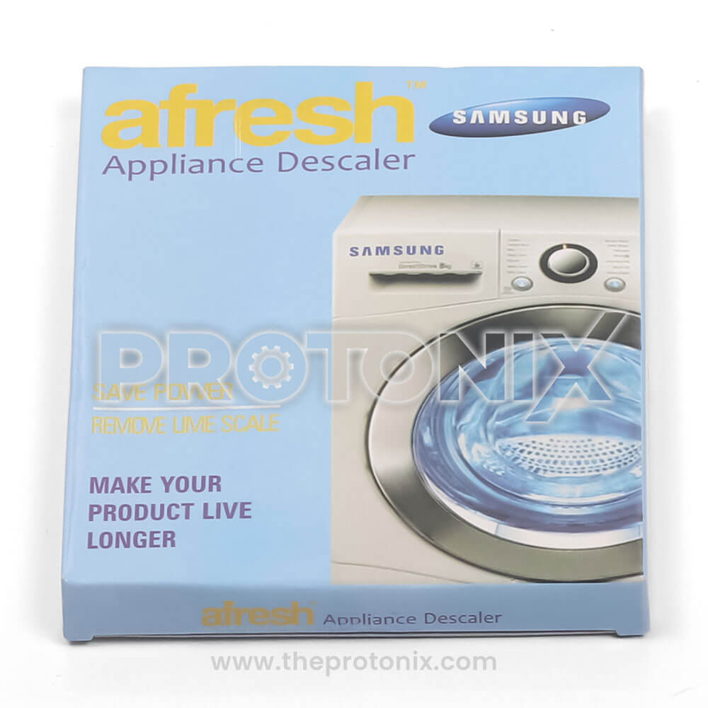 Box of descaling powder for washing machine (Samsung) front-load & top-load