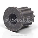 Close-up image of 12-teeth metal bush/snap for fully automatic machine showing metal teeth