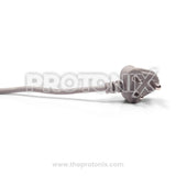 Close-up image of main cord for semi & fully automatic washing machine and single door refrigerator showing plug end