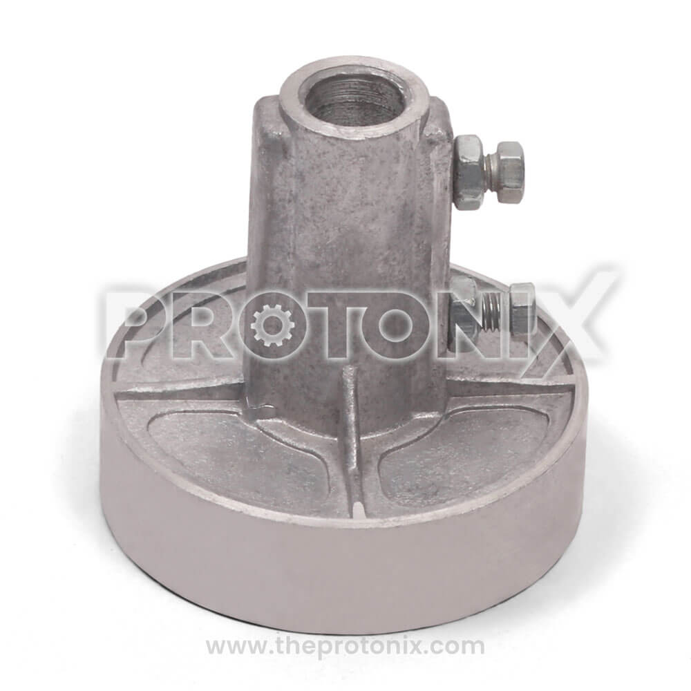 Front view of spin motor pulley for Whirlpool 7kg semi-automatic machine