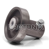 Side angle of spin motor pulley for LG 6kg semi-automatic machine with metallic finish