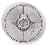 Close-up image of spin motor pulley for Whirlpool 10kg semi-automatic machine