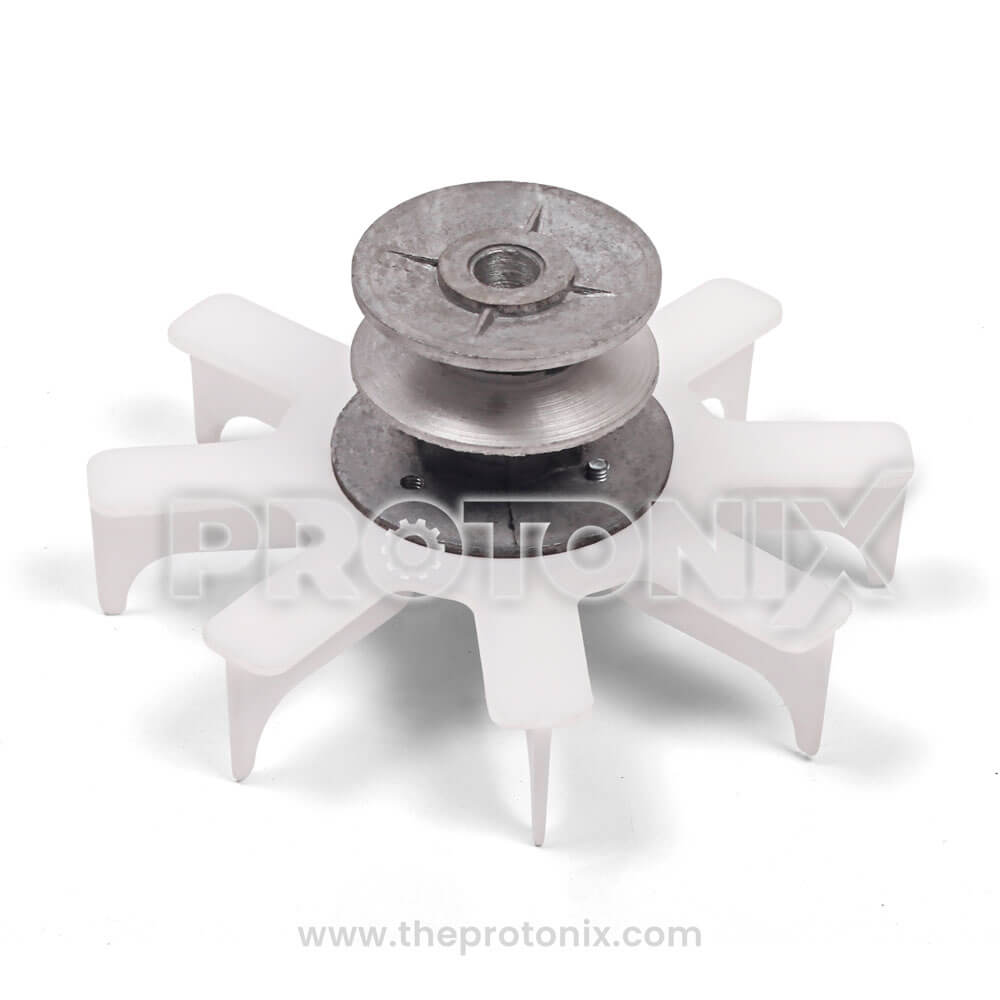 Wash motor pulley for Videocon semi-automatic machine used in washing drum mechanism