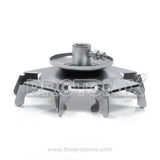 Side angle of wash motor pulley for fully automatic washing machine with metallic finish
