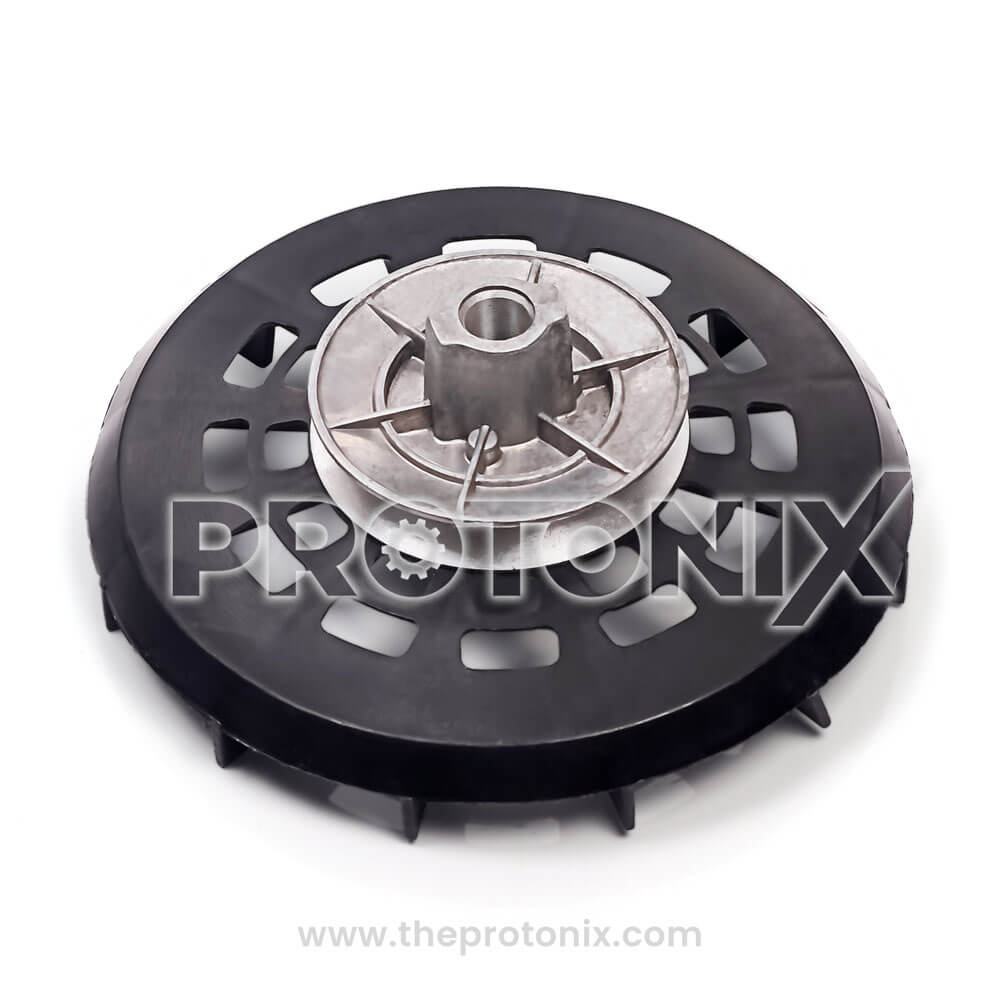 Front view of wash motor pulley for top-load washing machine used in motor