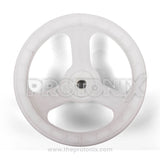 Close-up image of gearbox pulley for Videocon semi-automatic machine ( white wheel)