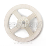 Side profile of gearbox pulley for LG semi-automatic machine (Off white)