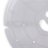 Close-up of LG 12kg semi-automatic washing machine spin cap, showing fit and design