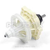 Side and top view of Samsung semi-automatic washing machine gearbox