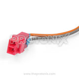 Close-up of wires & connectors of LG 10-minute spin timer for semi automatic machine