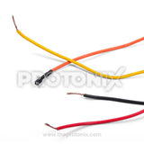 Close-up of four colored wires with copper ends for LG 15-minute wash timer in semi automatic machine