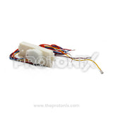 Side profile of Videocon 42-min double wash timer with colored wires