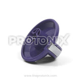 Side profile of Whirlpool semi-automatic washing machine purple timer knob