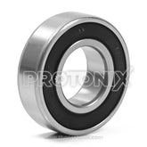 Bearing 6205 for front-load washing machine with polished metal surface and black seal