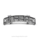 Samsung door hinge, with metallic finish for front-load washing machine
