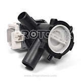 Side profile of Siemens drain pump for front-load model