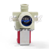 DC water inlet valve for LG top-load washing machine featuring pipe connector
