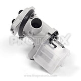 LG front-load washing machine drain pump motor close-up
