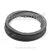 Gray rubber gasket for LG front-load washing machine with 3-hole