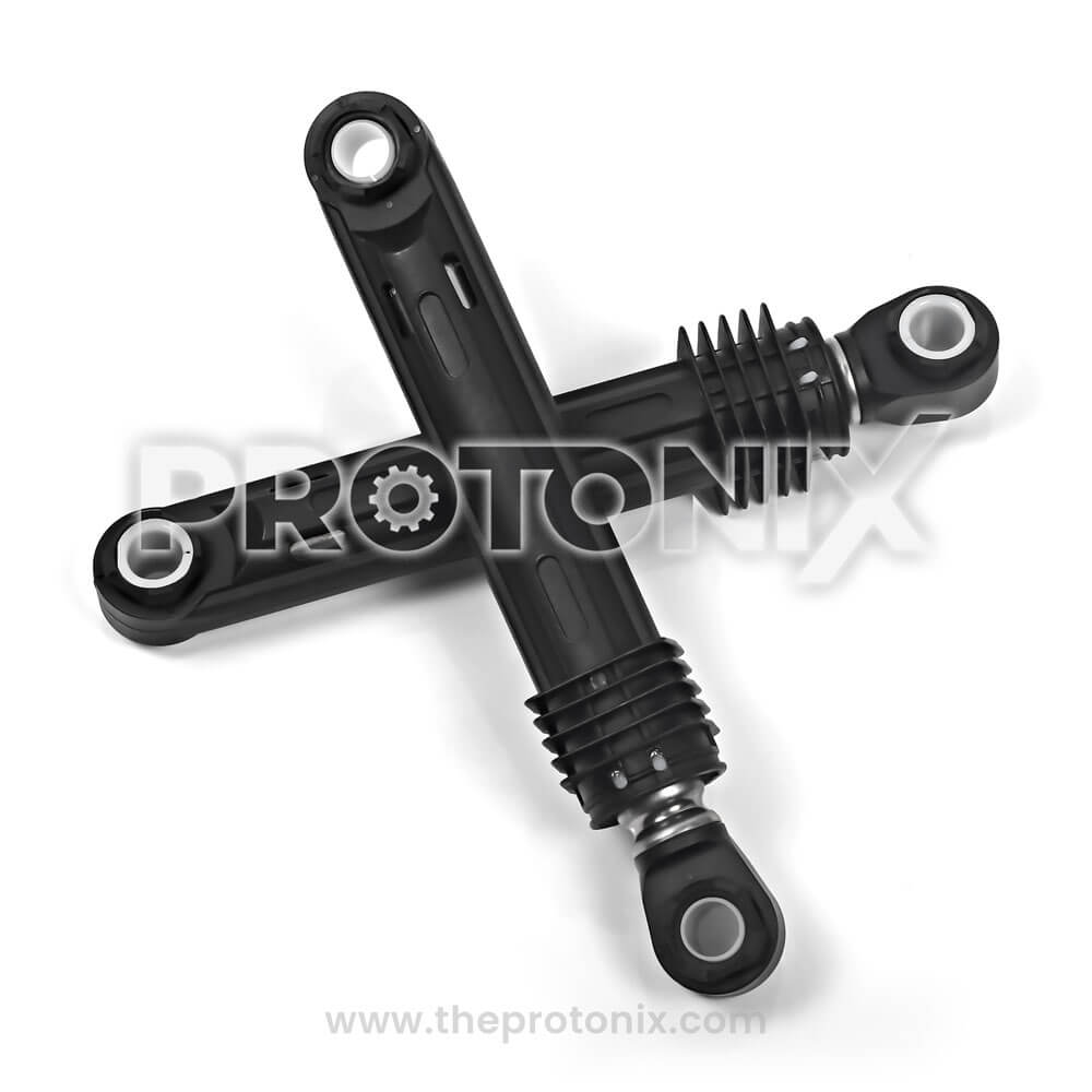 LG washing machine shock absorber with spring and rod design