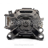Back profile of Siemens washing machine motor for front-load model with connector slots