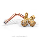 3/8-inch L-type outdoor service valve for air conditioner with tight seal