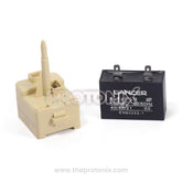 Front view of relay and capacitor set for Samsung refrigerator