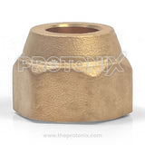 Durable 1/2 and 5/8-inch flare brass nut for AC outdoor service valve (easy fitting)