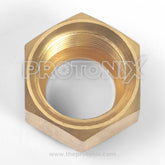 5/8-inch flare brass nut for AC outdoor service valve with hexagonal shape