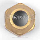 3/8-inch flare brass nut for AC outdoor service valve with secure fitting