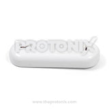 Back profile of universal AC remote control (BABA 1001) with white color