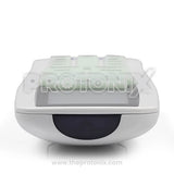 Close-up of AC remote control for Voltas (YY-133B) showing signal sensor and control panel