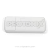 Back view of AC remote control for Ryoku (Hitachi) showing battery compartment and cover