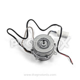 Top view of outdoor fan motor for Voltas air conditioner with shaft and connector