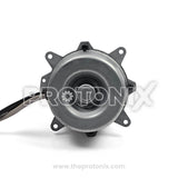 Back profile of outdoor fan motor for Voltas air conditioner with visible wires