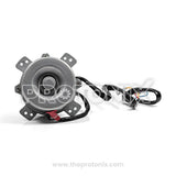 Back profile of Outdoor fan motor for Voltas air conditioner (F95 2709) with attached wires